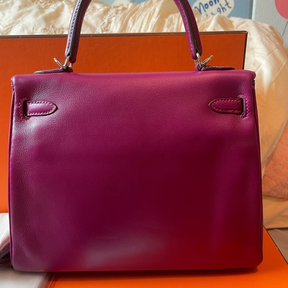 Hermes Kelly 25 Bag in Purple - Picture 11 of 15